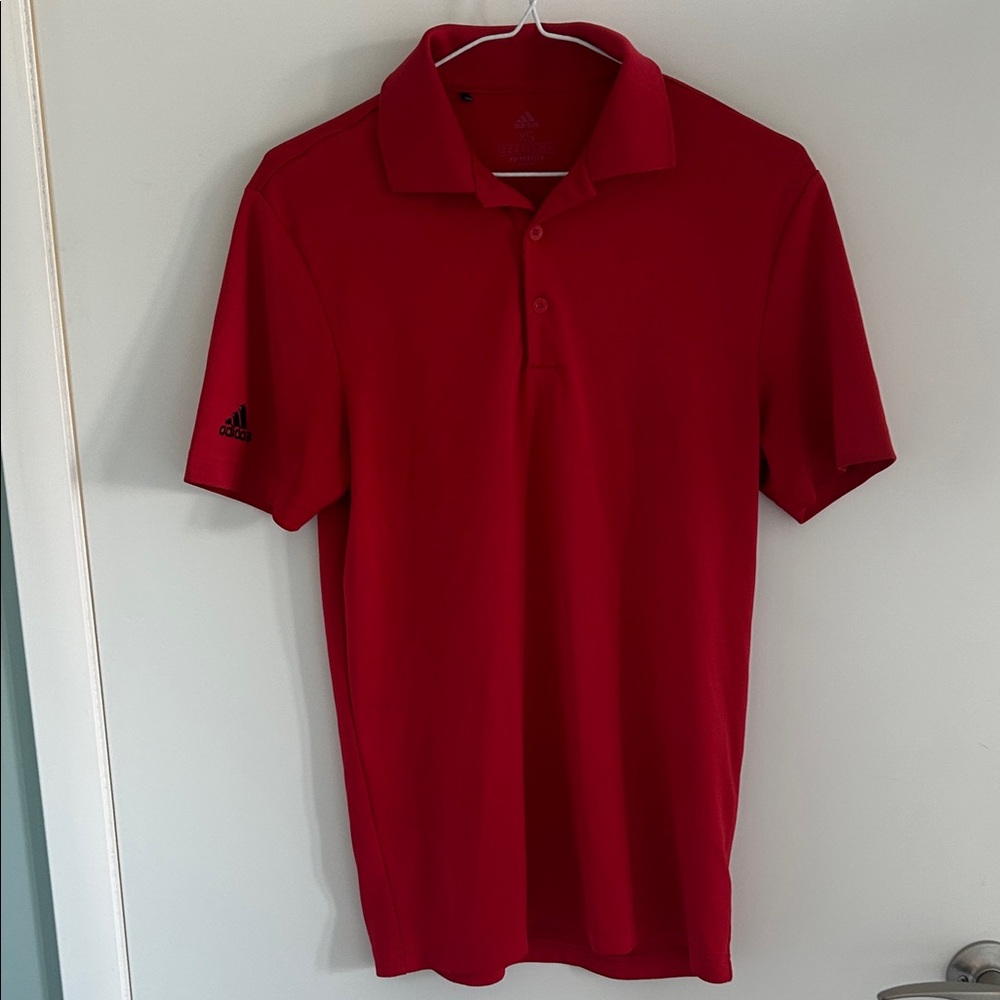 Adidas Men's Tiger Red Golf Polo